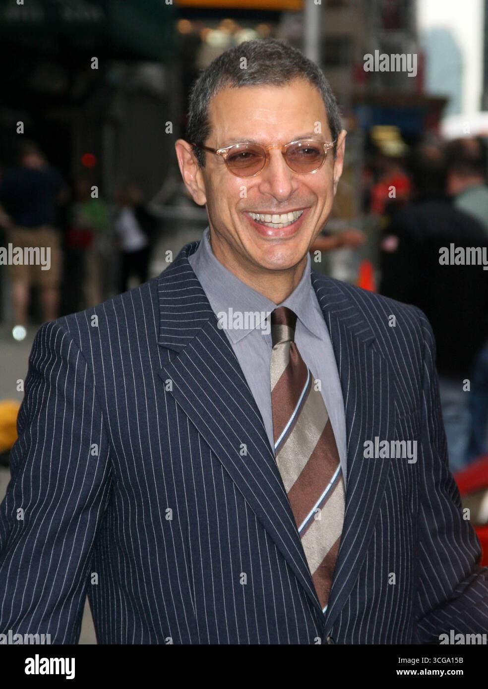 Jeff Goldblum bei der „Late Show with David Letterman“ in New York am 20. August 2007 Stockfoto