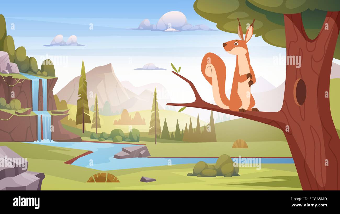 Nagetiere. Hintergrund mit kleinen Tieren Nagetiere essen Nahrung Ratten Hamster oder Maus exakte Vektor Vorlage Original Kunstwerk Stock Vektor