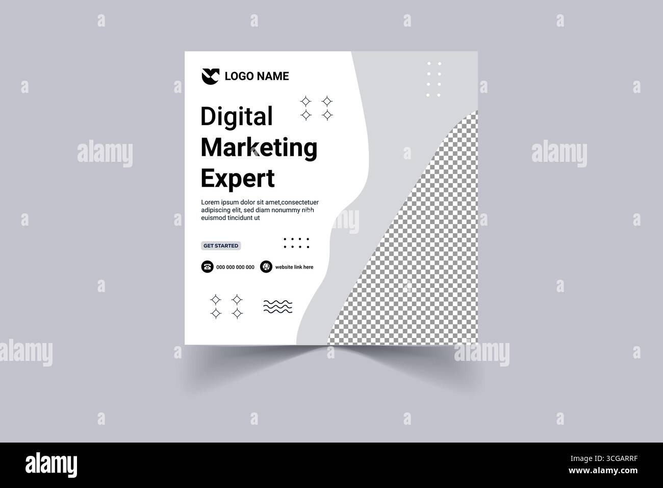 Corporate Digital Marketing Social Media Banner Design Professionelle Online Promotion Vorlage Vektor Illustration Stock Vektor