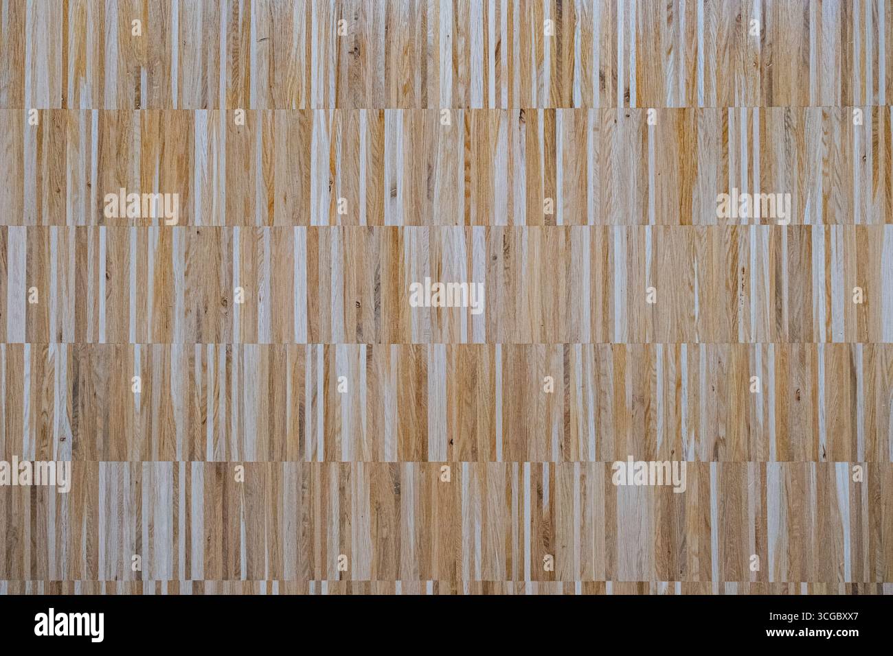 Moderner Hintergrund mit Holzparkett Stockfoto