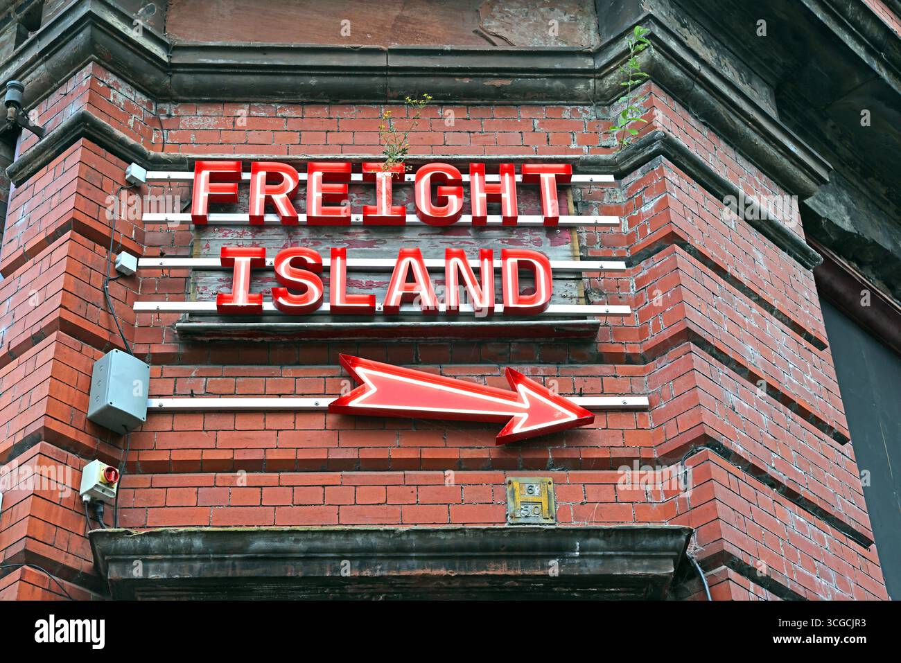 Frachtinsel, Depot Mayfield, Manchester, England, Großbritannien Stockfoto