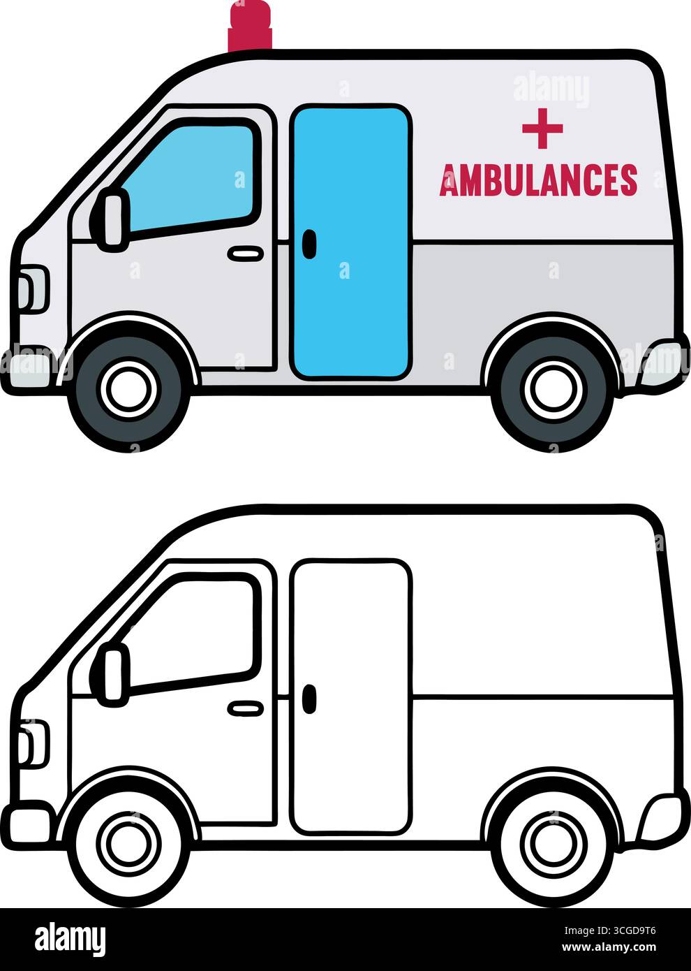 Sammlung von alten und modernen handgezeichneten Transportfahrzeugen einschließlich Autos Taxis Auto Rikschas Transporter LKW Züge Flugzeuge Schiffe und Schneebesen Stock Vektor