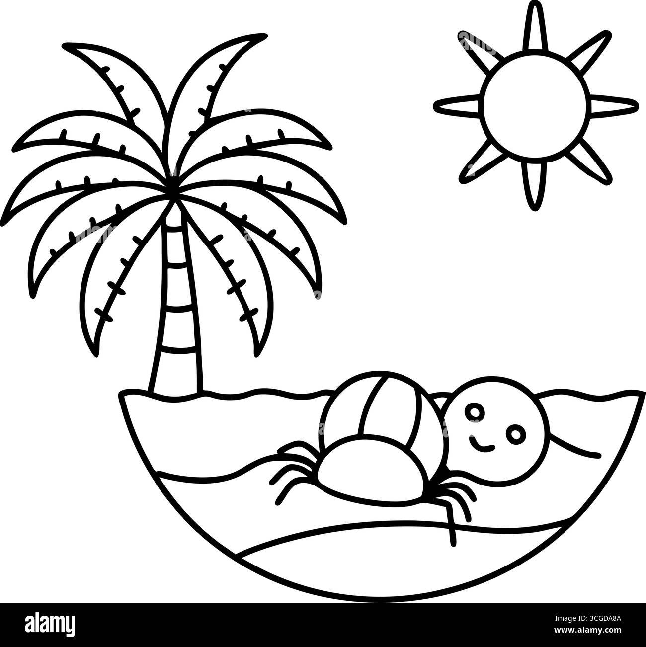 Niedliche bunte Raupen zum Nachzeichnen und Färben isoliert auf weißem Hintergrund Stock Vektor