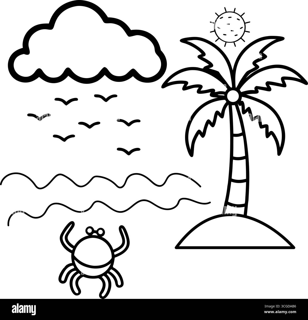 Niedliche bunte Raupen zum Nachzeichnen und Färben isoliert auf weißem Hintergrund Stock Vektor