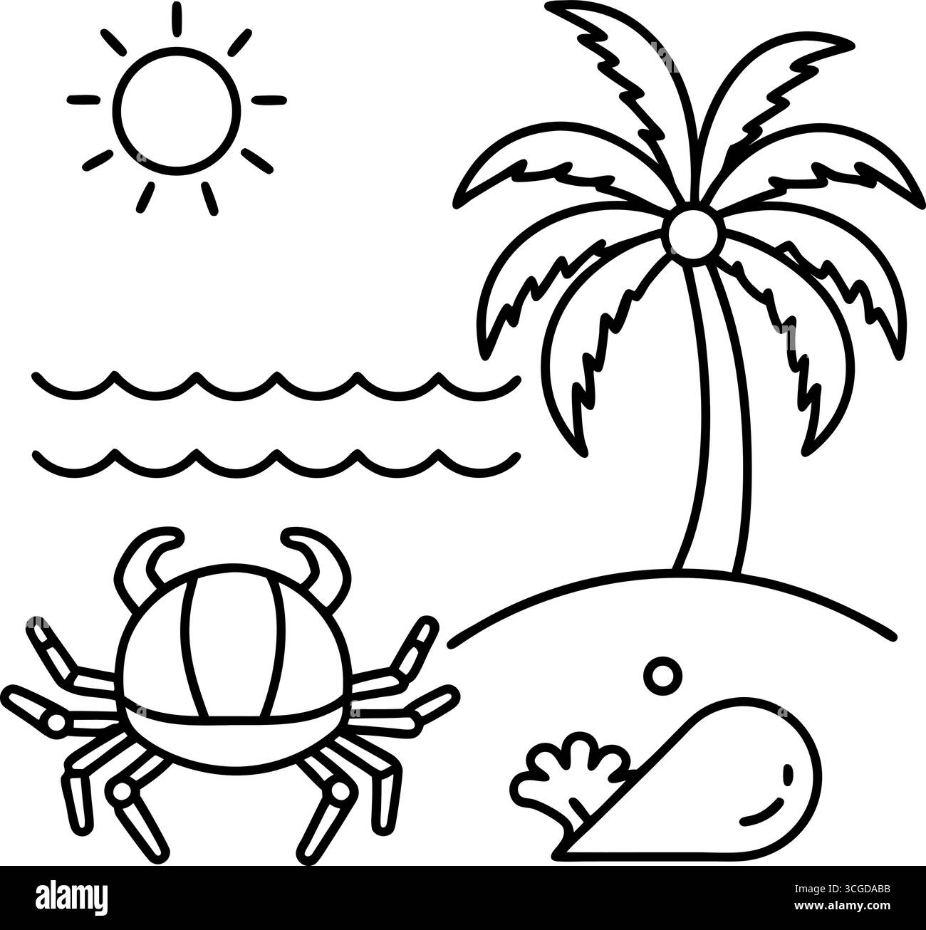 Niedliche bunte Raupen zum Nachzeichnen und Färben isoliert auf weißem Hintergrund Stock Vektor