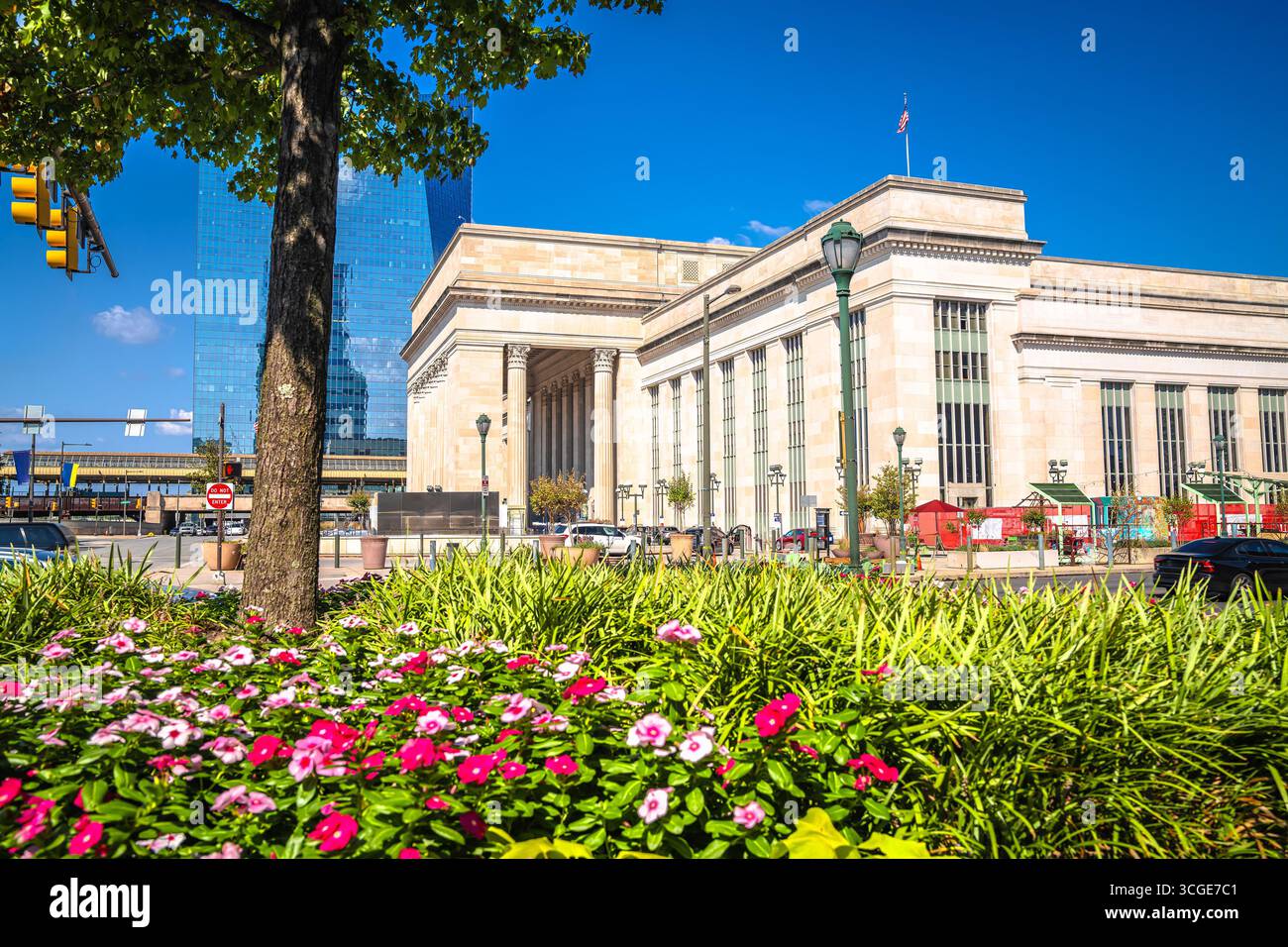 Philadelphia Central Train Station, Außenansicht, Bundesstaat Pennsylvania, USA Stockfoto