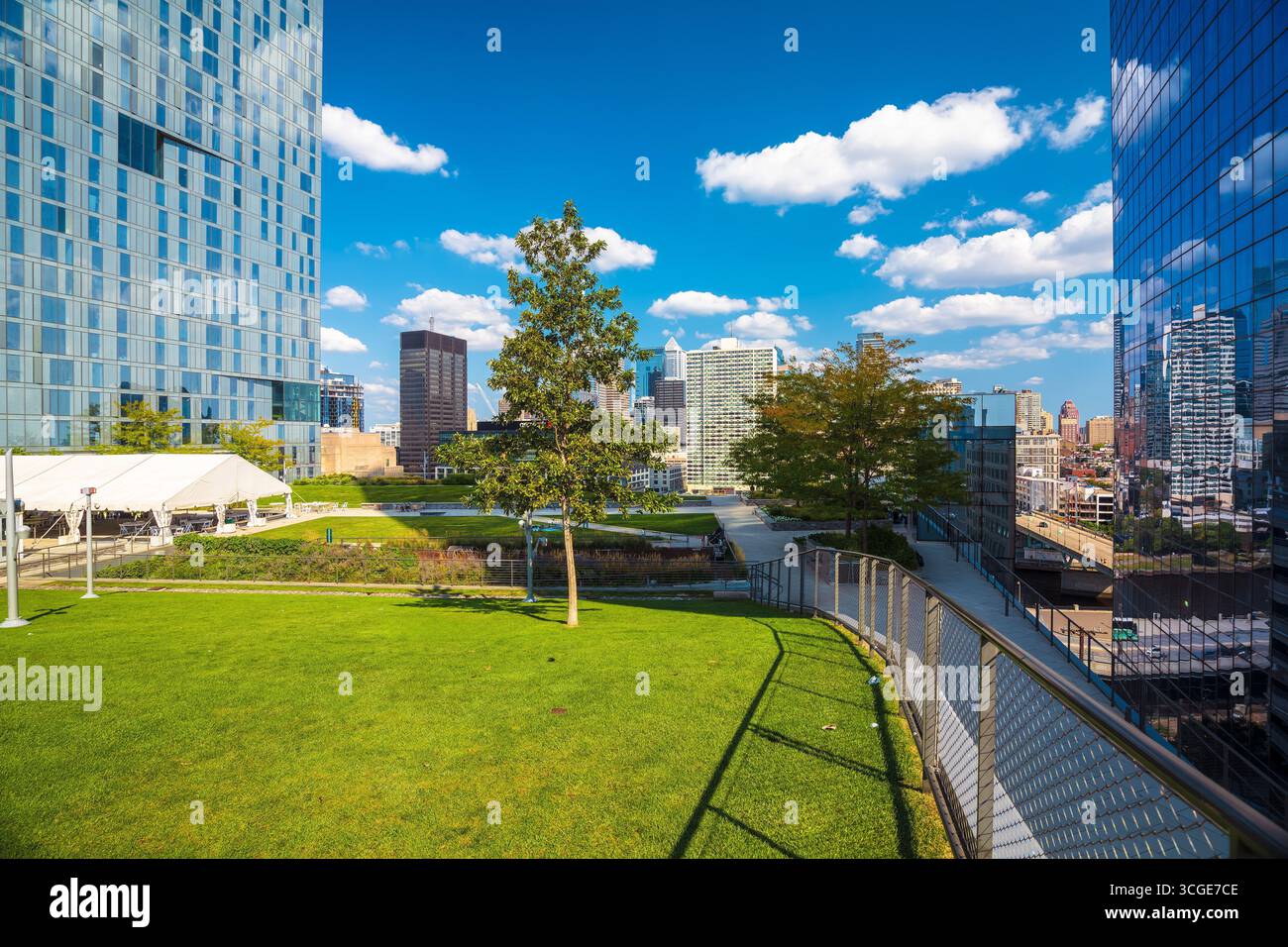 Stadt Philadelphia CIRA Green Park und Blick auf die Skyline, Bundesstaat Pennsylvania, USA Stockfoto