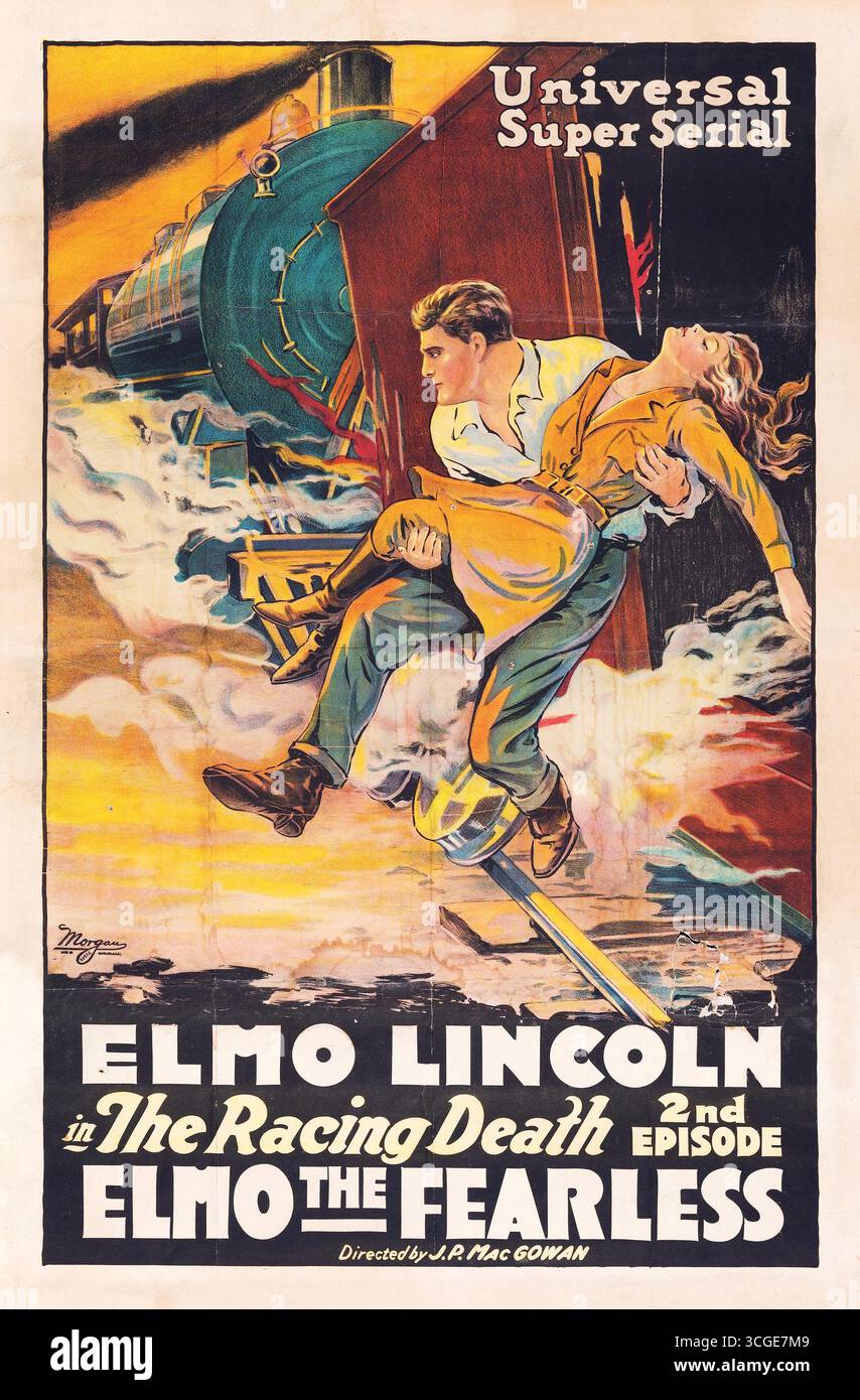 Elmo der furchtlose (Universal, 1920). Kapitel 2 -- "Der Rennende Tod". Stockfoto