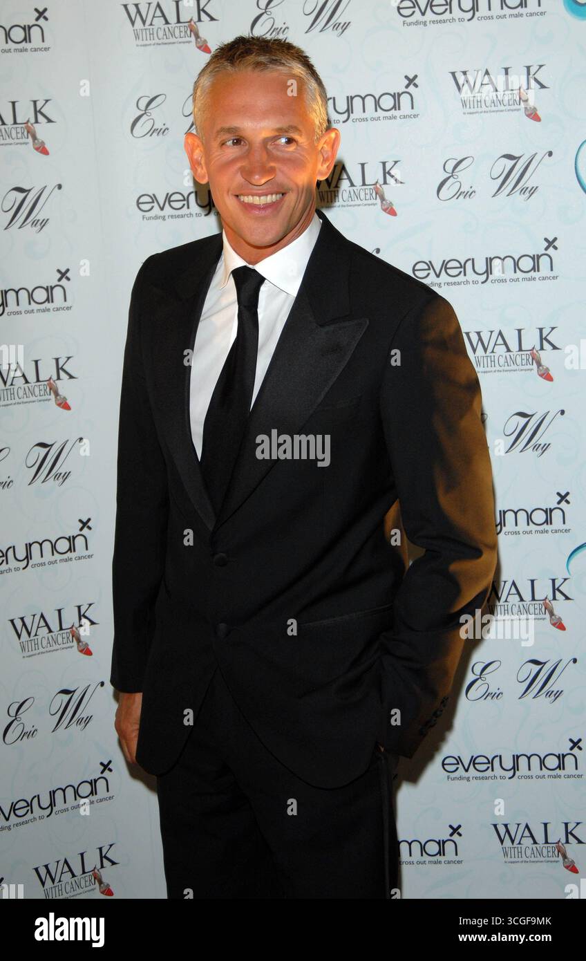Gary Lineker beim Walk With Cancer Ball im Ballroom, The Savoy, London - 07. Juni 2007 Stockfoto