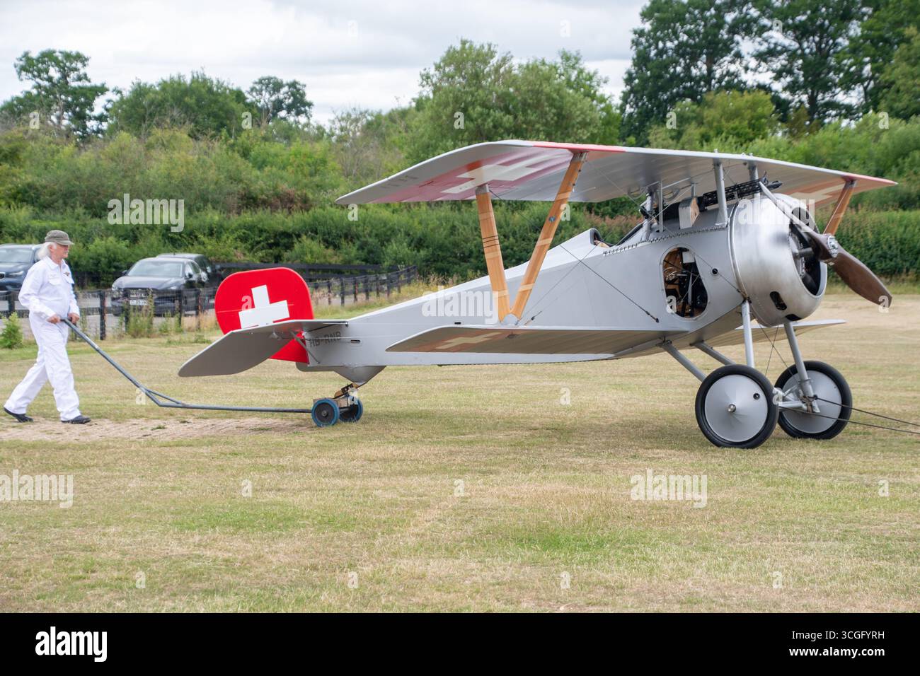 Shuttleworth - Nieuport 23 C.1-Kämpfer des Ersten Weltkriegs Stockfoto