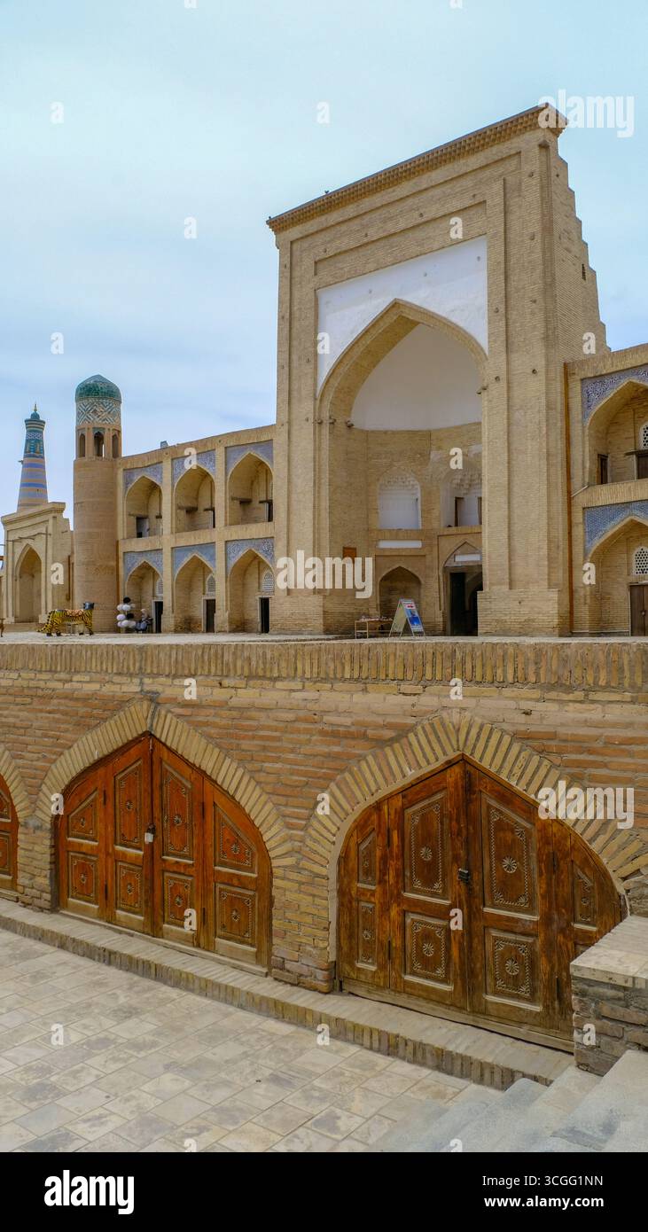 Itchan Kala ist die ummauerte Altstadt von Chiwa, einer antiken Stadt in Usbekistan Stockfoto