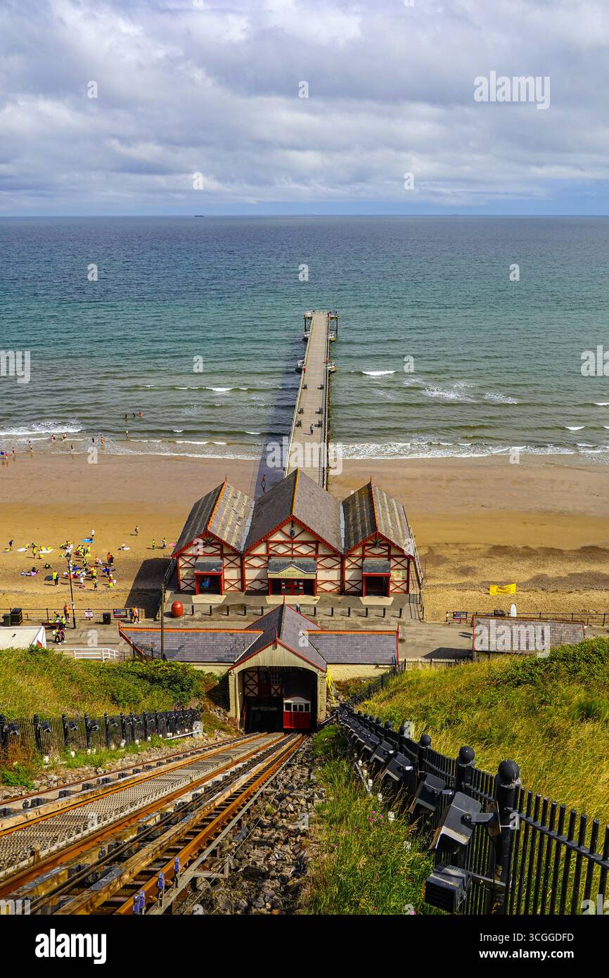 Saltburn, Saltburn by the Sea, Küstenstadt in North Yorkshire, Großbritannien Stockfoto