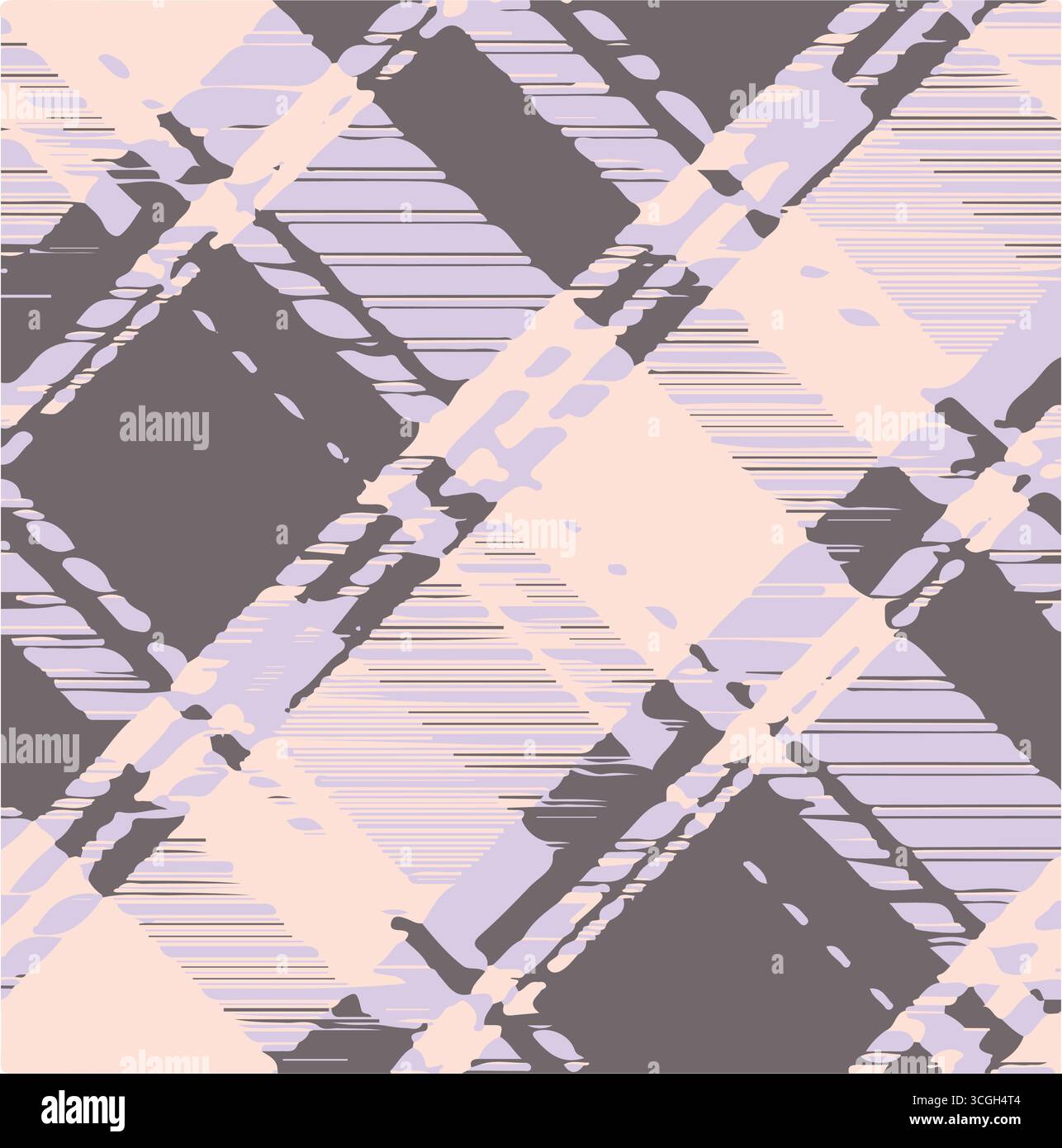 Nahtloses Karomuster in Braun, Creme, geeignet für das Entwerfen von Kleidung wie Röcken und Hosen, um Ihrem Outfit, Vector i, einen schicken und auffälligen Look zu verleihen Stock Vektor