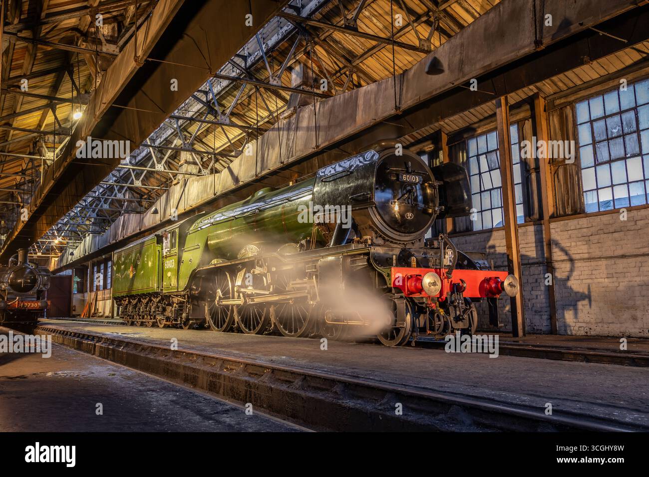 BR 'A3' 4-6-2 No.60103 'Flying Scotsman', Didcot Railway Centre, Oxfordshire, England, Vereinigtes Königreich Stockfoto