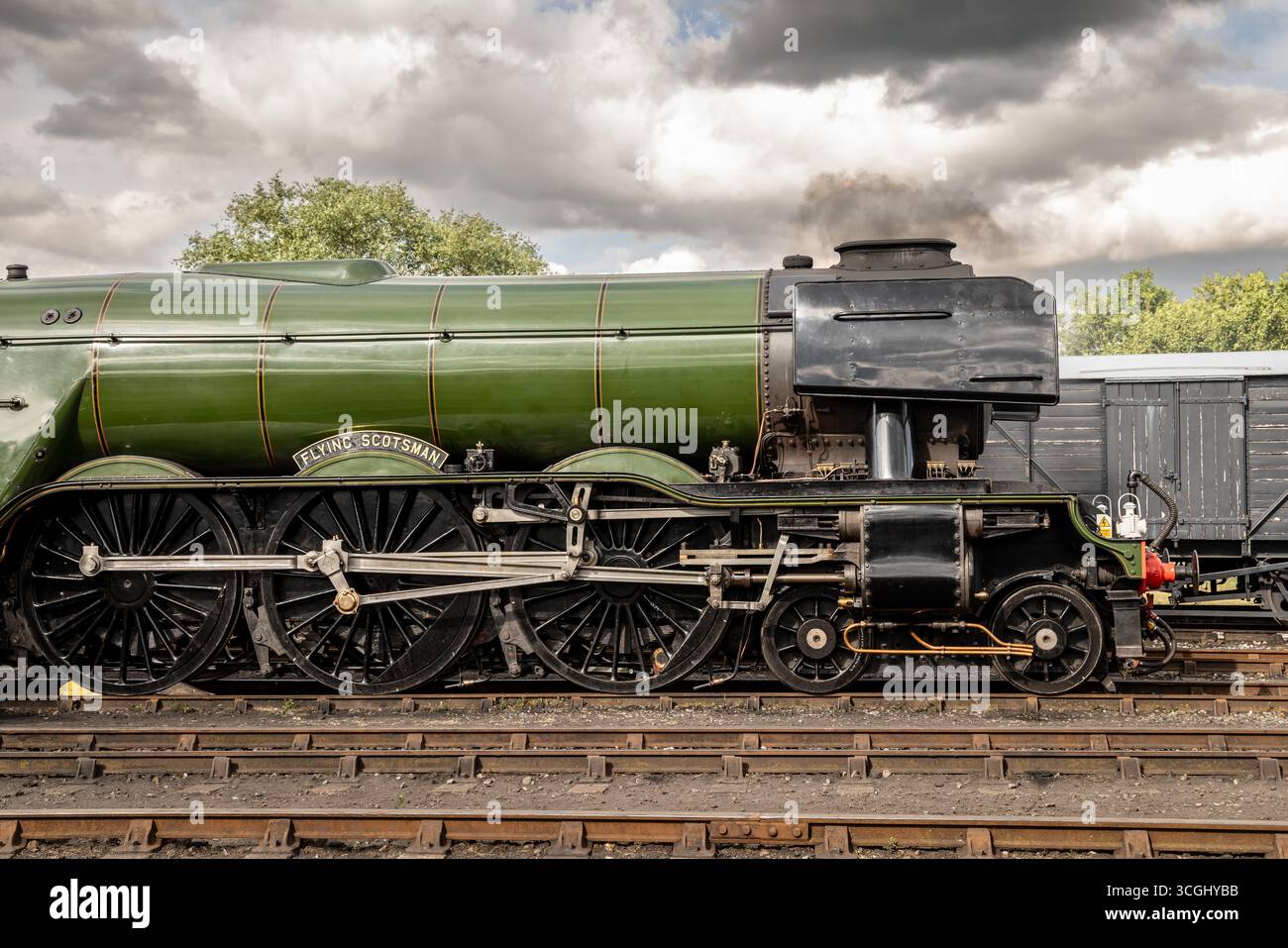 BR 'A3' 4-6-2 No.60103 'Flying Scotsman', Didcot Railway Centre, Oxfordshire, England, Vereinigtes Königreich Stockfoto