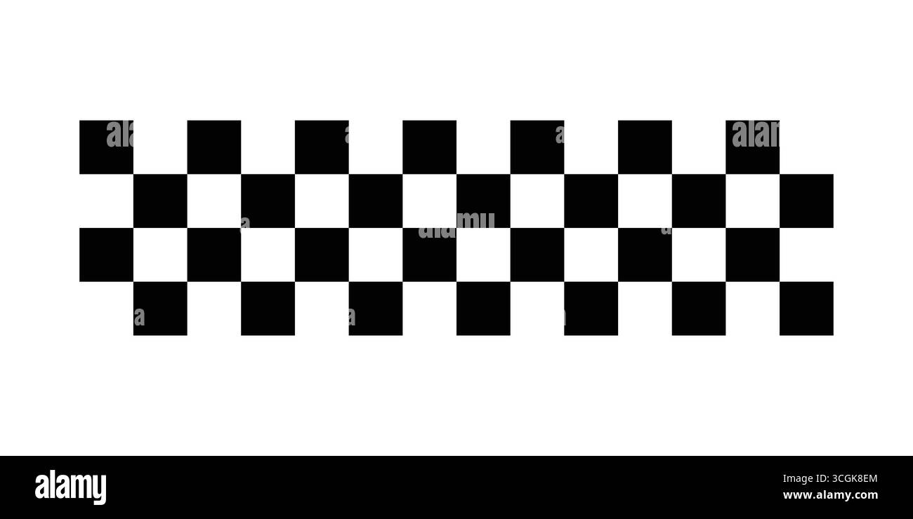 Schachbrettmuster für Rennsport und Motorsport Stock Vektor
