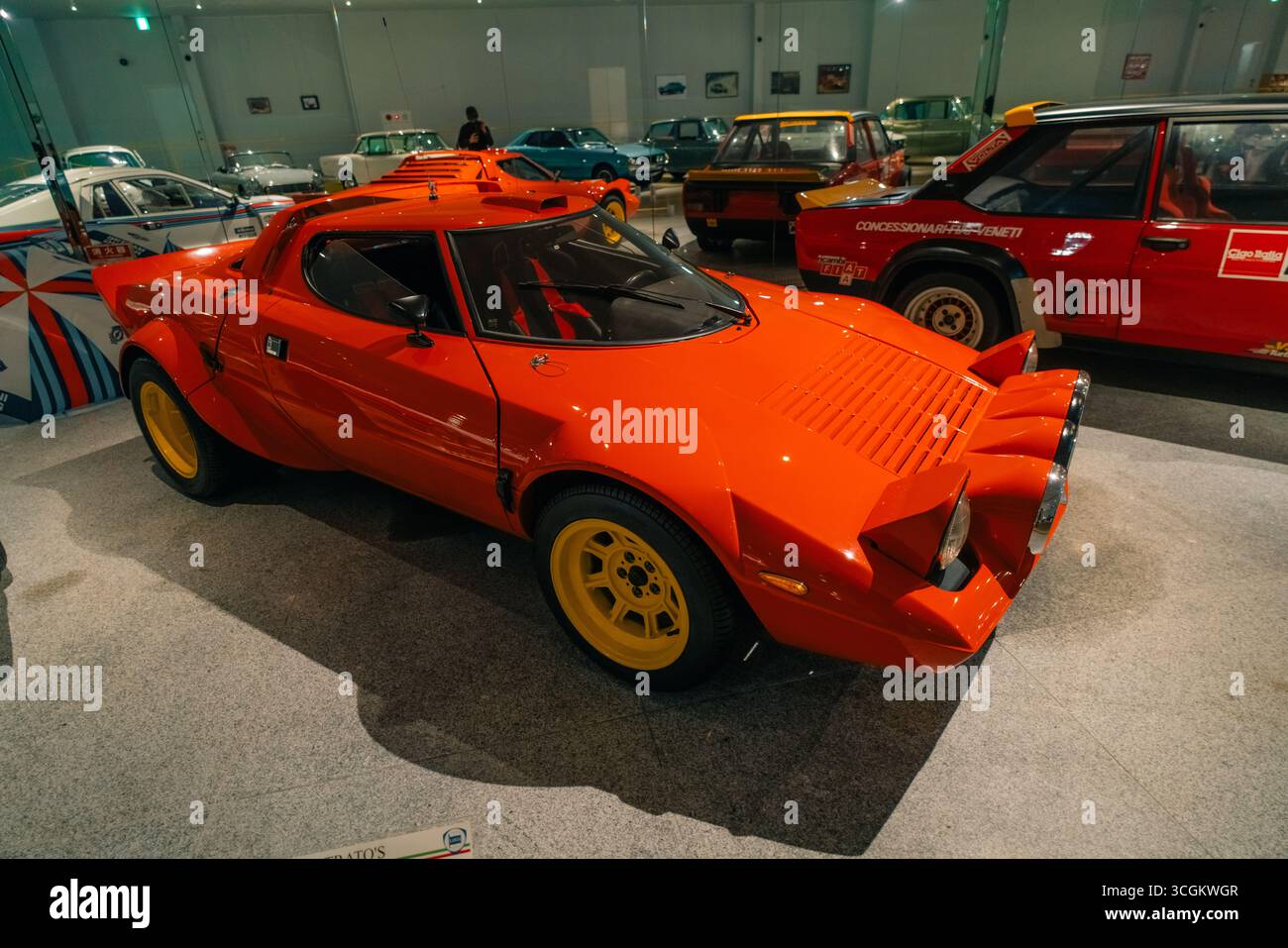Shikoku, japan - 10. august 2025 Shikoku Automobile Museum. Lancia Stratos HF. Hochwertige Fotos Stockfoto