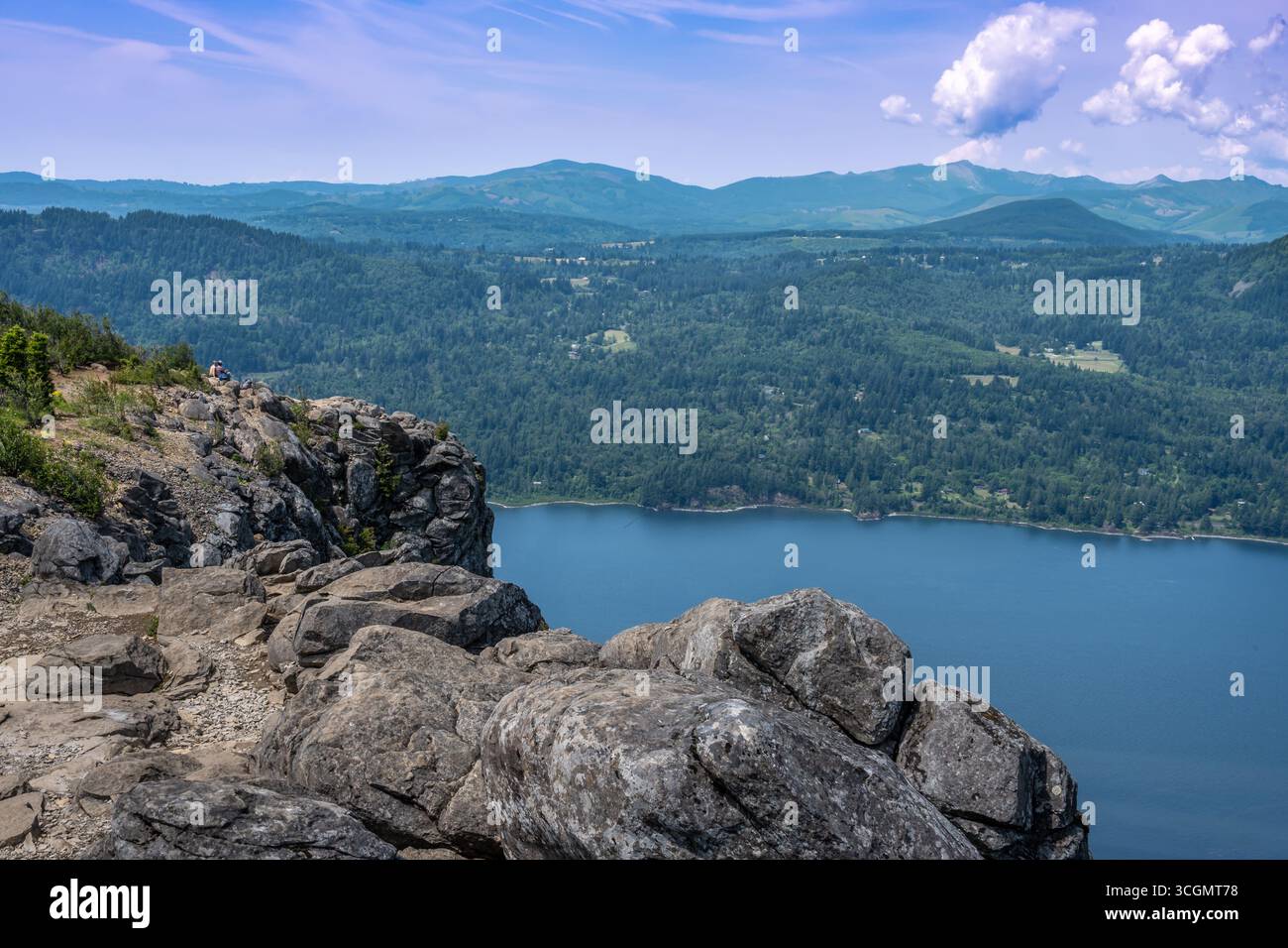 Angel's Rest Lookout, Waterfall Alley, Columbia River Gorge National Scenic Area, Oregon. Stockfoto