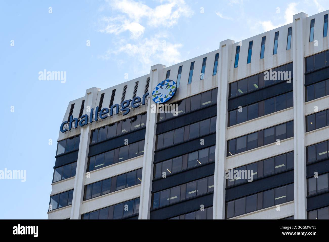 Challenger Bank Limited Büro in 31 Queen St in Melbourne, VIC, Australien. Stockfoto