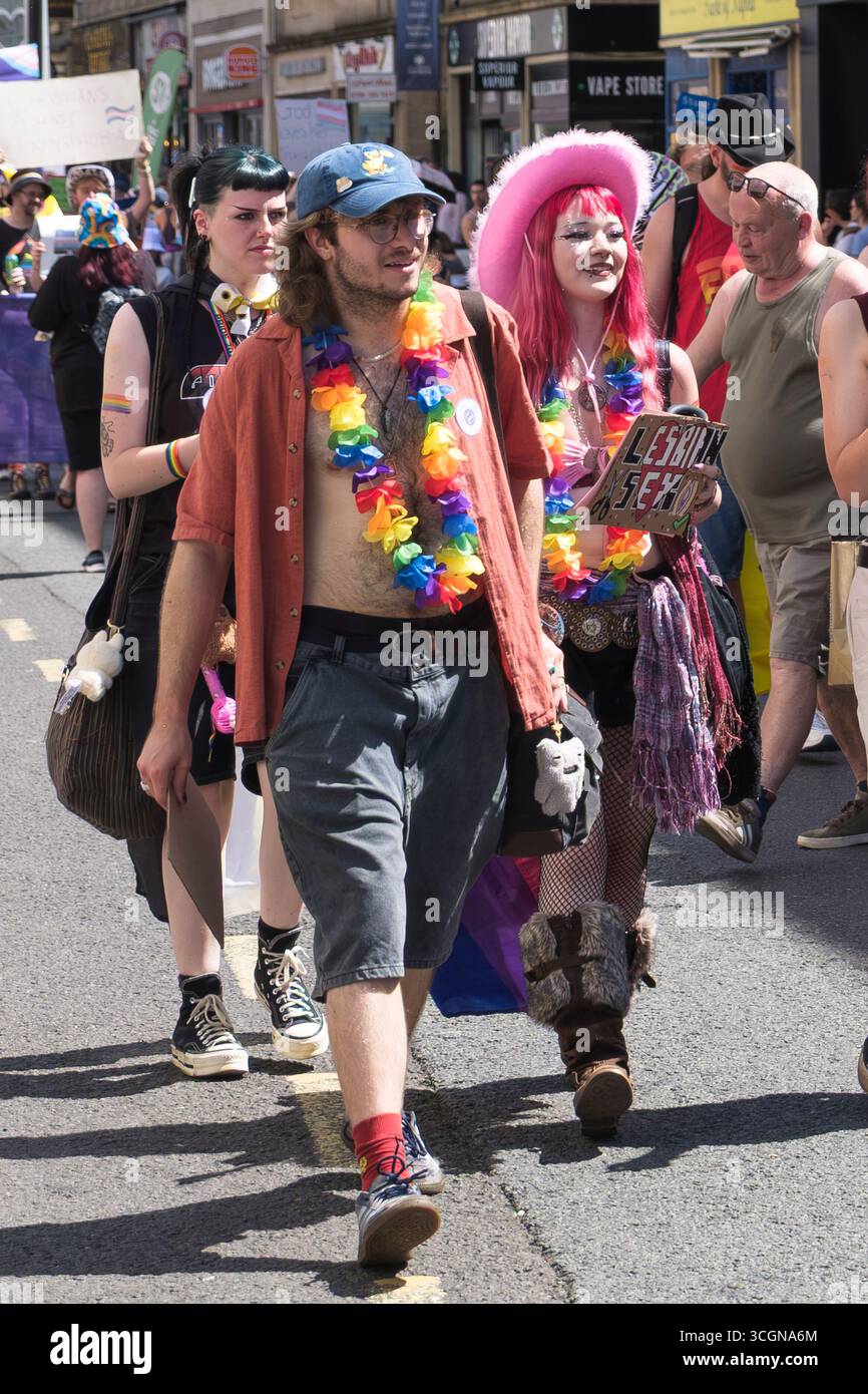 Demonstranten in Bristol Pride 2025 Stockfoto