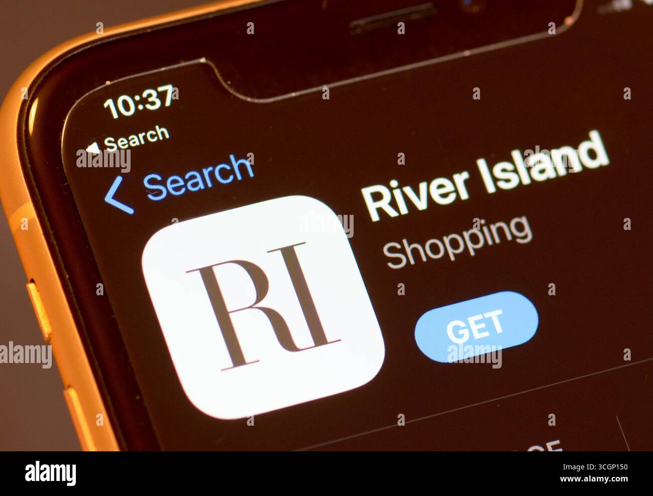 River Island Fashion App im Apple App Store Stockfoto