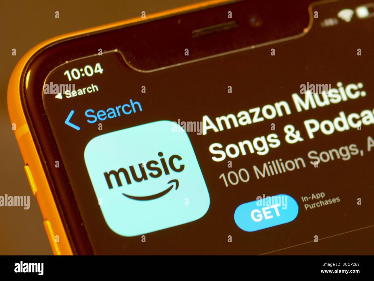 Amazon Music Streaming App im Apple App Store Stockfoto