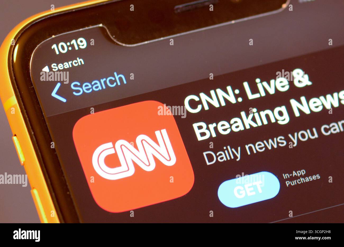 CNN-App im Apple App Store Stockfoto