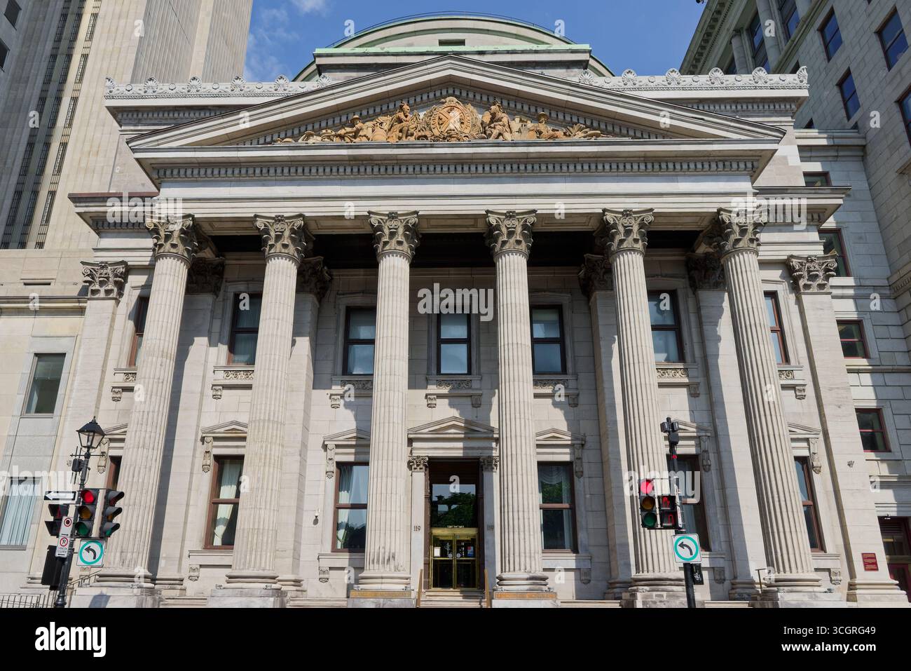 Bank of Montreal, Banque de Montréal in Montreal, Quebec, Kanada. Kanadische Investmentbank, Finanzdienstleister. Die Zentrale der Rechtsabteilung befindet sich in der Innenstadt Stockfoto