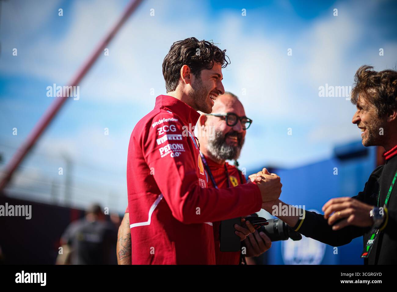 Antonio Giovinazzi, (ITA) 24 Stunden von Le Mans 2023 Gewinner für Ferrari und ehemaliger f1-Fahrer mit Alfa Romeo sauber, Reserve- und Testfahrer für Ferrari F1, d Stockfoto