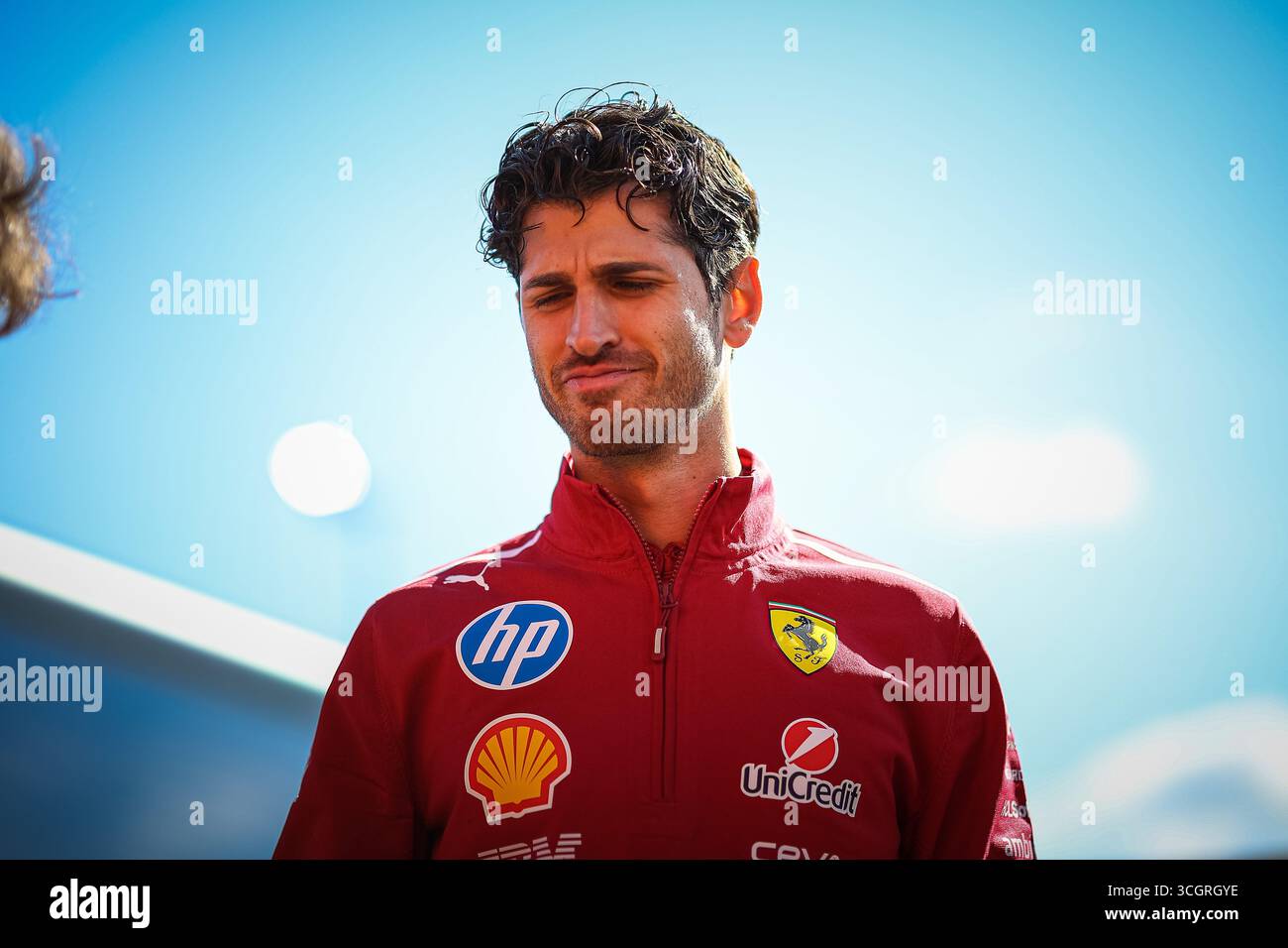 Antonio Giovinazzi, (ITA) 24 Stunden von Le Mans 2023 Gewinner für Ferrari und ehemaliger f1-Fahrer mit Alfa Romeo sauber, Reserve- und Testfahrer für Ferrari F1, d Stockfoto