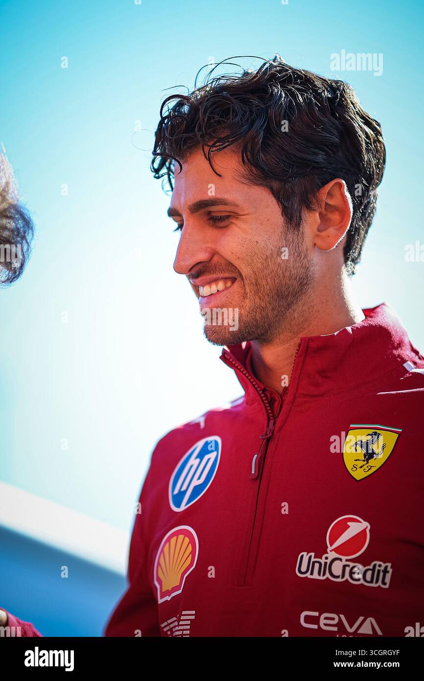 Antonio Giovinazzi, (ITA) 24 Stunden von Le Mans 2023 Gewinner für Ferrari und ehemaliger f1-Fahrer mit Alfa Romeo sauber, Reserve- und Testfahrer für Ferrari F1, d Stockfoto
