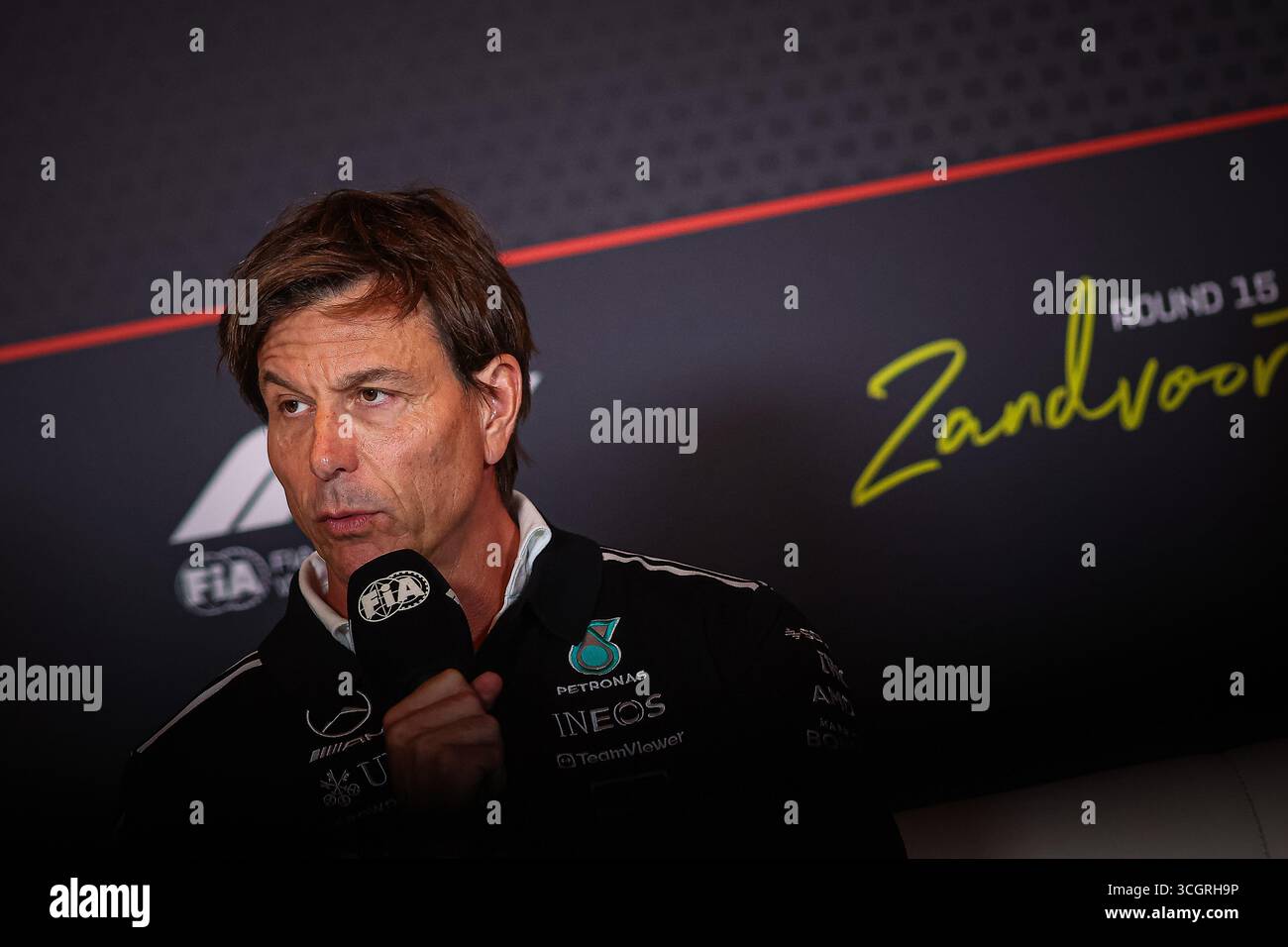 Toto Wolff, Executive Director und Teamchef des Mercedes AMG F1 Teams, während des niederländischen GP, Zandvoort 28-31. August 2025. Formel-1-Weltmeister Stockfoto