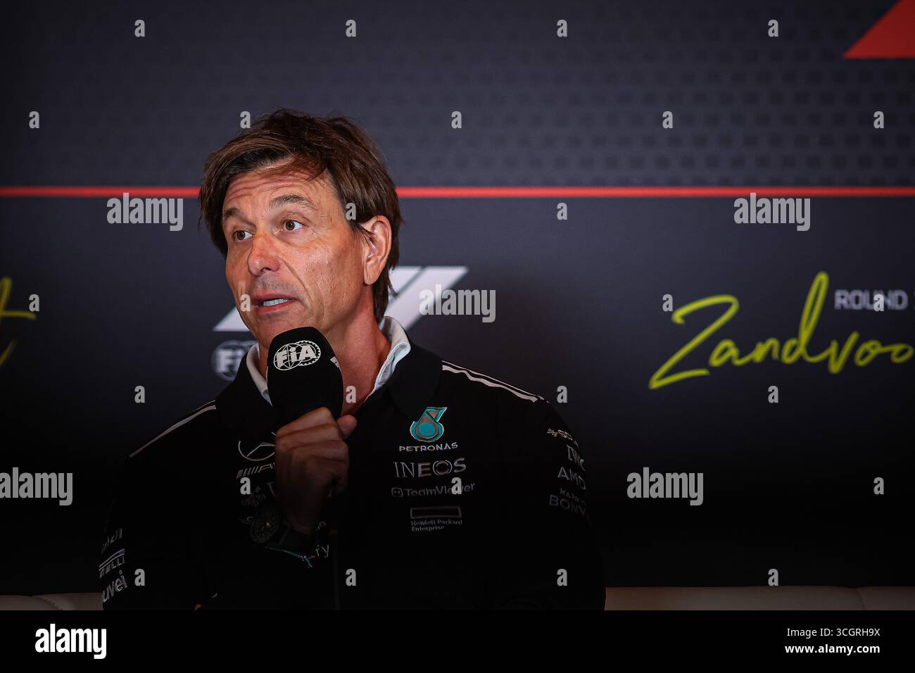 Toto Wolff, Executive Director und Teamchef des Mercedes AMG F1 Teams, während des niederländischen GP, Zandvoort 28-31. August 2025. Formel-1-Weltmeister Stockfoto