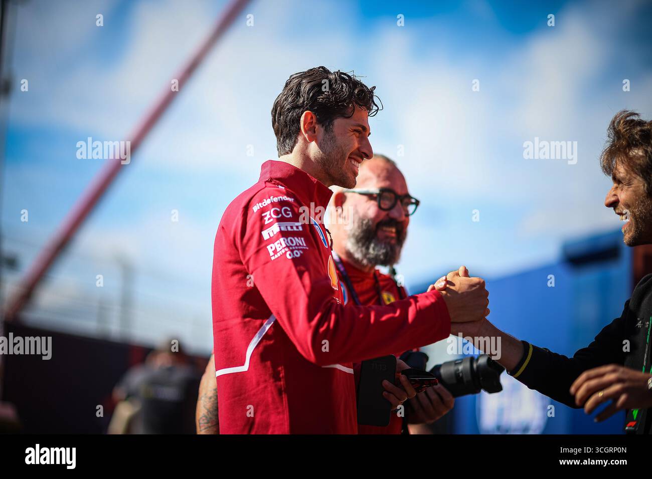 Niederlande, Niederlande. August 2025. Antonio Giovinazzi, (ITA) 24H von Le Mans 2023 Sieger für Ferrari und ehemaliger f1-Fahrer mit Alfa Romeo sauber, Reserve- und Testfahrer für Ferrari F1, während des niederländischen GP, Zandvoort 28-31. August 2025. Formel-1-Weltmeisterschaft 2025. Quelle: Unabhängige Fotoagentur/Alamy Live News Stockfoto