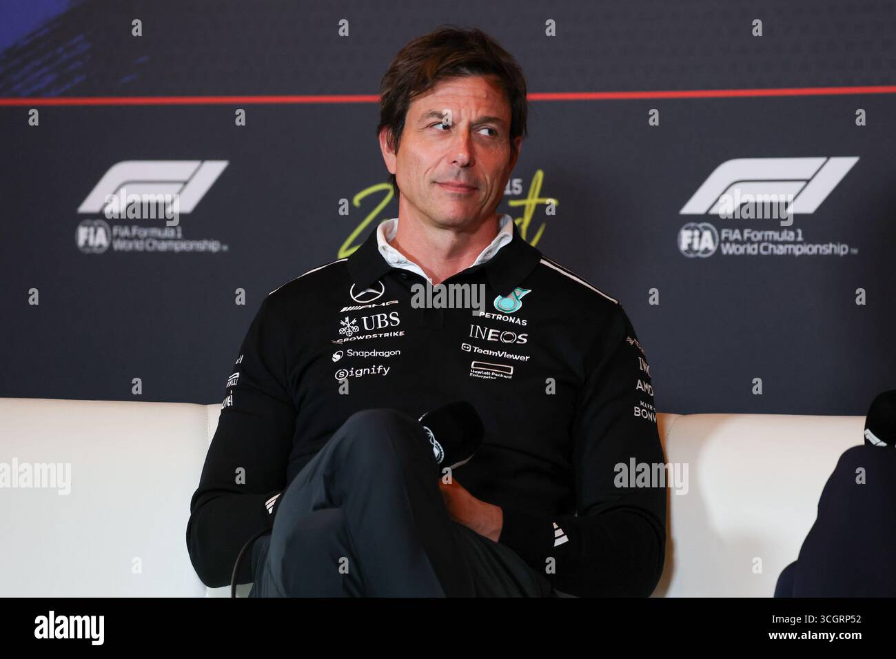 Zandvoort, Niederlande. August 2025. Toto Wolff beim Formel 1 Heineken Dutch Grand Prix 2025. Quelle: Alessio Morgese / Alamy Live News Stockfoto