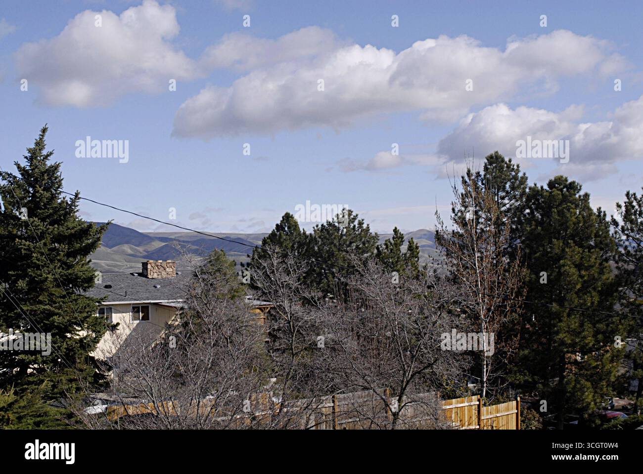 DÄNEMARK / KOPENHAGEN . Blick auf die Hügel von lewiston 13. März 2010 FOTO VON FRANCIS JOSEPH DEAN / DEAN PICTURESNOT FÜR KOMMERZIELLE ZWECKE. Stockfoto