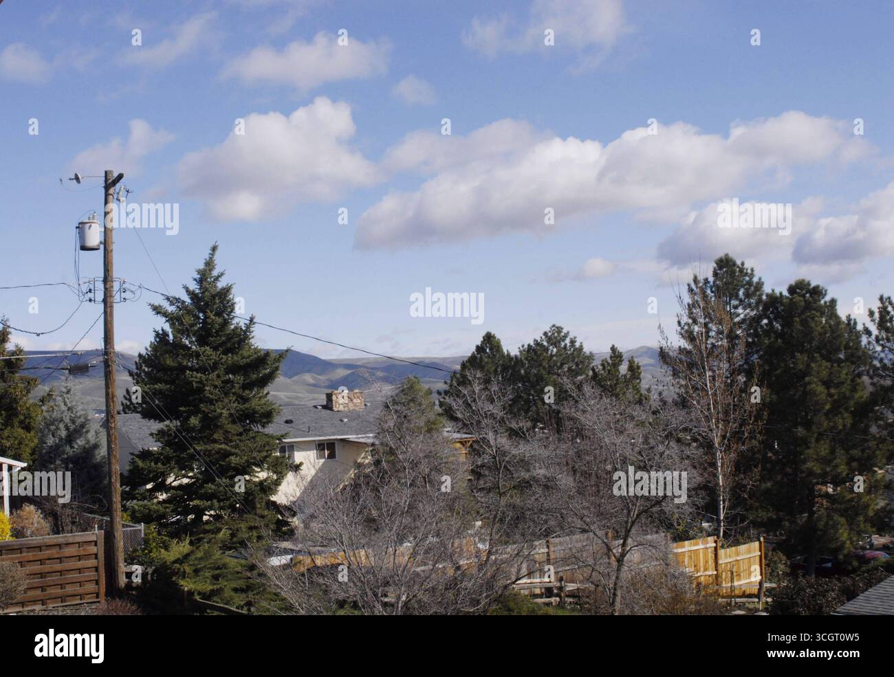 DÄNEMARK / KOPENHAGEN . Blick auf die Hügel von lewiston 13. März 2010 FOTO VON FRANCIS JOSEPH DEAN / DEAN PICTURESNOT FÜR KOMMERZIELLE ZWECKE. Stockfoto