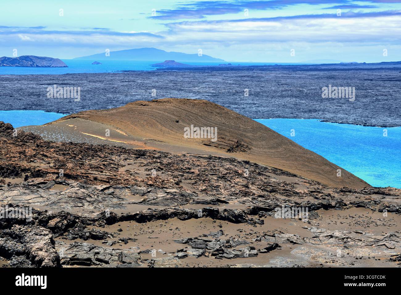 Bartolomé Insel Galapagos. Stockfoto