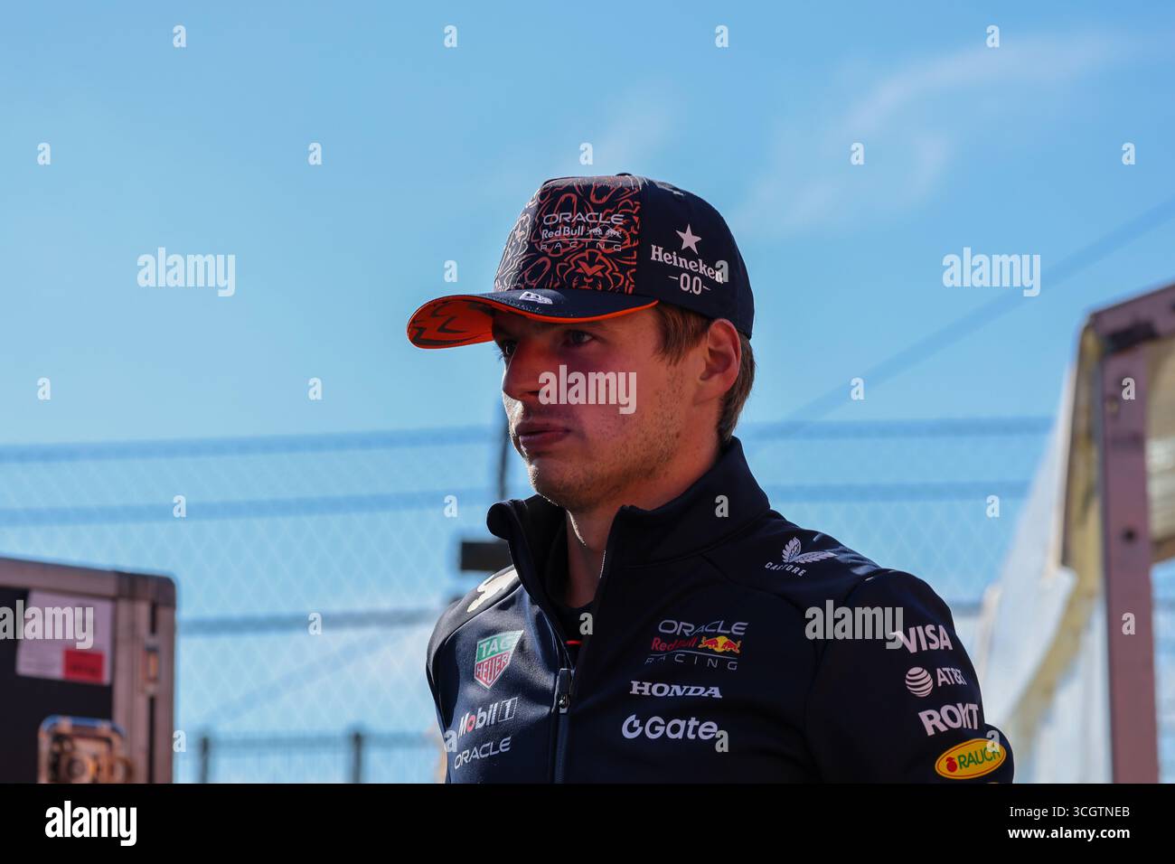 Zandvoort, Nederlands. August 2025. Max Verstappen (NED) - Oracle Red Bull Racing - Red Bull RB21 - Honda RBPT am Freitag, 2. Tag, Formel 1 Heineken Dutch Grand Prix 2025, Zandvoort, die Nederlands, vom 28. Bis 31. August - Runde 15 von 24 von 2025 F1 World Championship Credit: Alessio de Marco | Avens-Images.com/Alamy Live News Stockfoto
