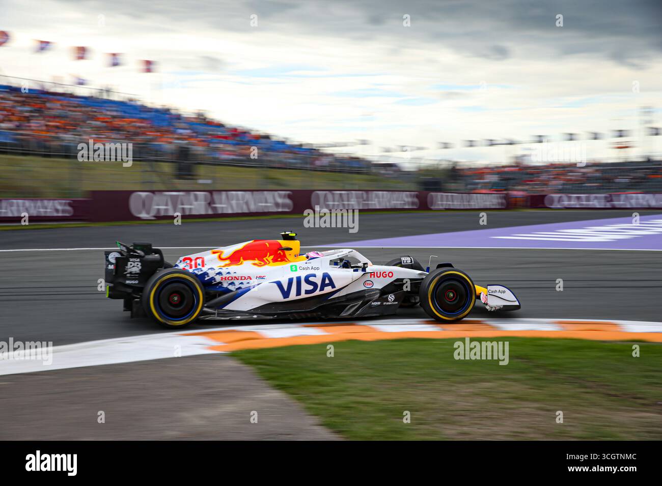 Zandvoort, Nederlands. August 2025. Liam Lawson (NZL) - Visa Cash App RB F1 Team - RB VCARB02 - Honda RBPT am Freitag, 2. Tag, Formel 1 Heineken Dutch Grand Prix 2025, Zandvoort, The Nederlands, vom 28. Bis 31. August - Runde 15 von 24 von 2025 F1 World Championship Credit: Alessio de Marco | Avens-Images.com/Alamy Live News Stockfoto