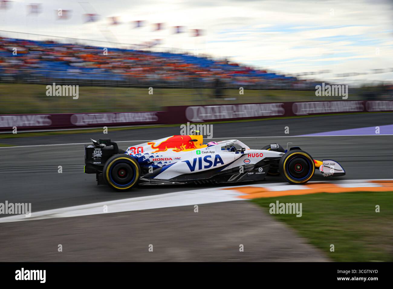 Zandvoort, Nederlands. August 2025. Liam Lawson (NZL) - Visa Cash App RB F1 Team - RB VCARB02 - Honda RBPT am Freitag, 2. Tag, Formel 1 Heineken Dutch Grand Prix 2025, Zandvoort, The Nederlands, vom 28. Bis 31. August - Runde 15 von 24 von 2025 F1 World Championship Credit: Alessio de Marco | Avens-Images.com/Alamy Live News Stockfoto