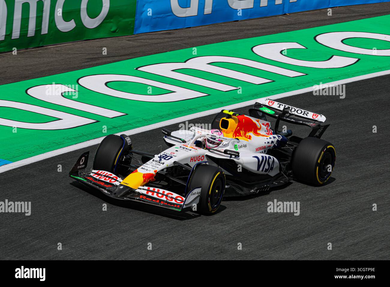 Zandvoort, Nederlands. August 2025. Liam Lawson (NZL) - Visa Cash App RB F1 Team - RB VCARB02 - Honda RBPT am Freitag, 2. Tag, Formel 1 Heineken Dutch Grand Prix 2025, Zandvoort, The Nederlands, vom 28. Bis 31. August - Runde 15 von 24 von 2025 F1 World Championship Credit: Alessio de Marco | Avens-Images.com/Alamy Live News Stockfoto