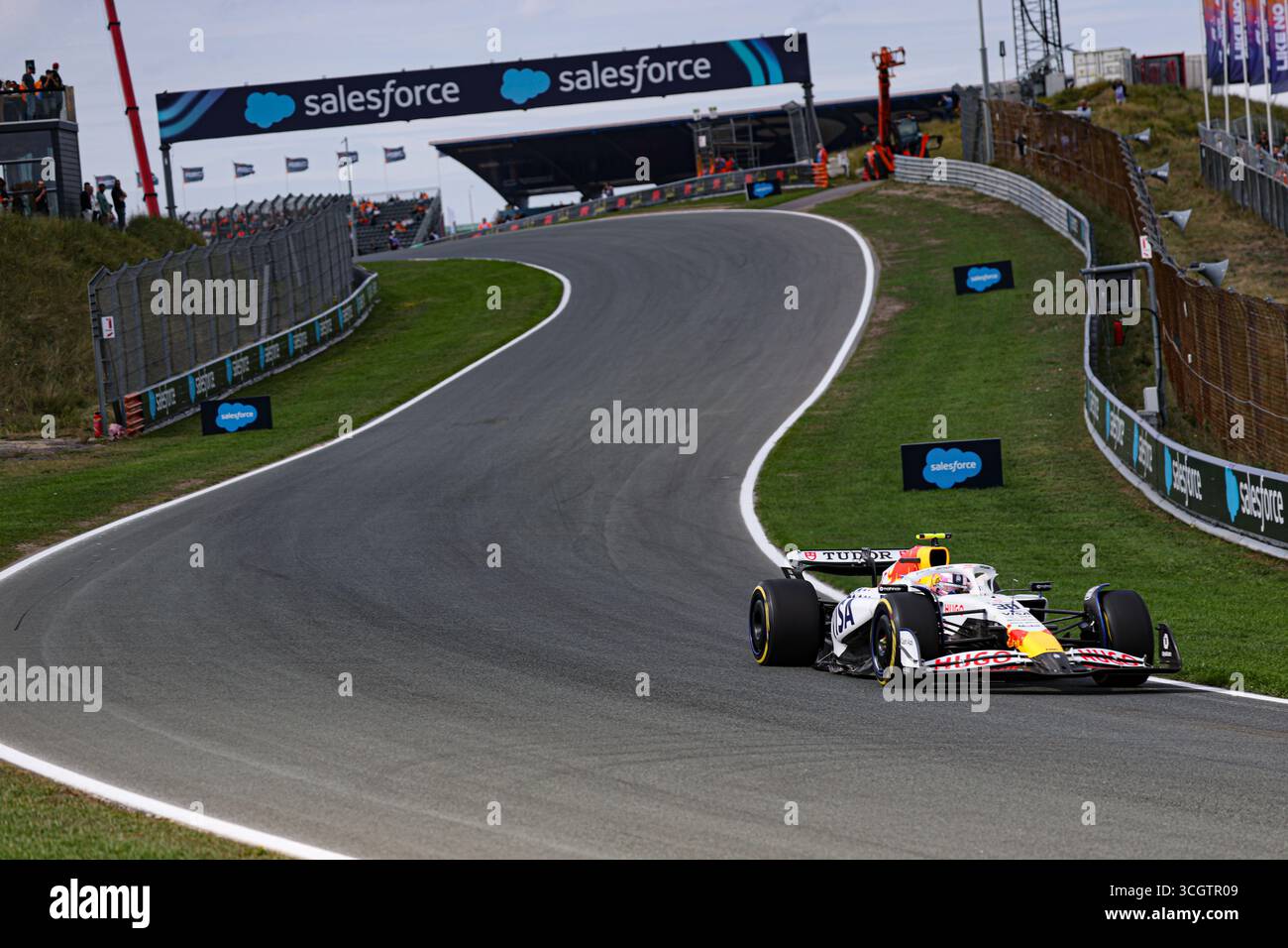 Zandvoort, Nederlands. August 2025. Liam Lawson (NZL) - Visa Cash App RB F1 Team - RB VCARB02 - Honda RBPT am Freitag, 2. Tag, Formel 1 Heineken Dutch Grand Prix 2025, Zandvoort, The Nederlands, vom 28. Bis 31. August - Runde 15 von 24 von 2025 F1 World Championship Credit: Alessio de Marco | Avens-Images.com/Alamy Live News Stockfoto