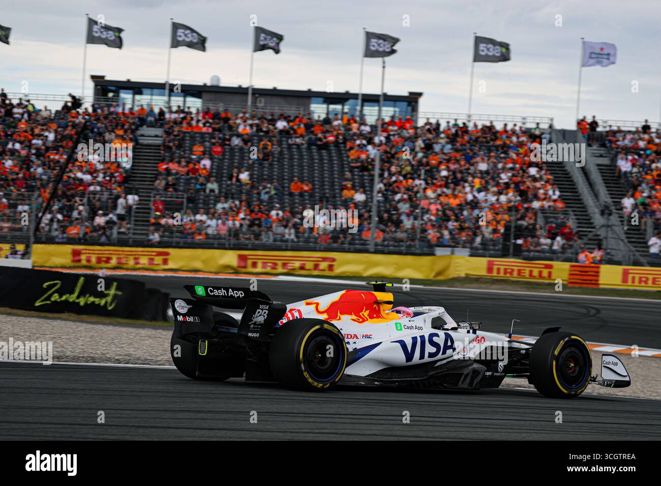 Zandvoort, Nederlands. August 2025. Liam Lawson (NZL) - Visa Cash App RB F1 Team - RB VCARB02 - Honda RBPT am Freitag, 2. Tag, Formel 1 Heineken Dutch Grand Prix 2025, Zandvoort, The Nederlands, vom 28. Bis 31. August - Runde 15 von 24 von 2025 F1 World Championship Credit: Alessio de Marco | Avens-Images.com/Alamy Live News Stockfoto