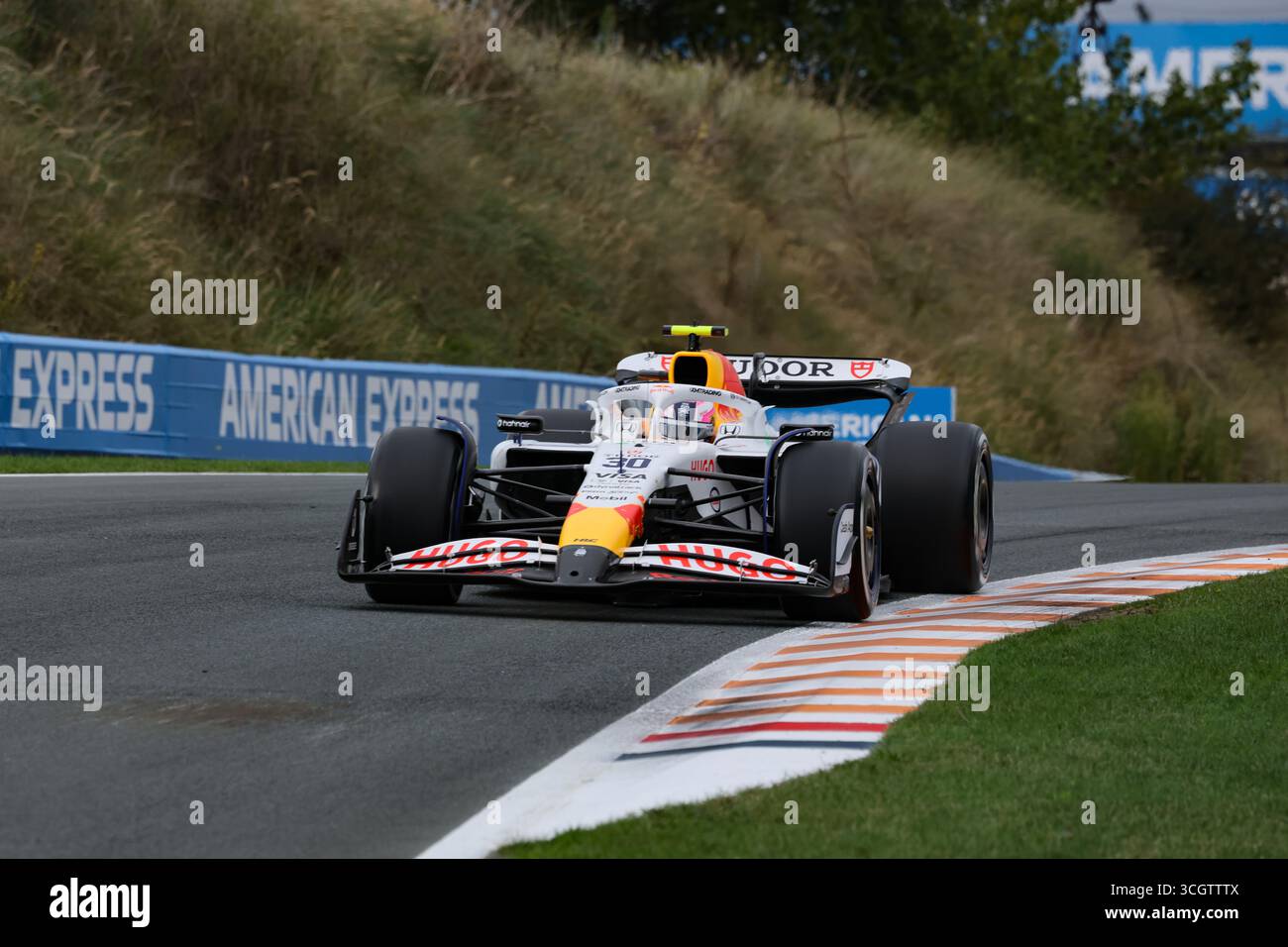 Zandvoort, Nederlands. August 2025. Liam Lawson (NZL) - Visa Cash App RB F1 Team - RB VCARB02 - Honda RBPT am Freitag, 2. Tag, Formel 1 Heineken Dutch Grand Prix 2025, Zandvoort, The Nederlands, vom 28. Bis 31. August - Runde 15 von 24 von 2025 F1 World Championship Credit: Alessio de Marco | Avens-Images.com/Alamy Live News Stockfoto