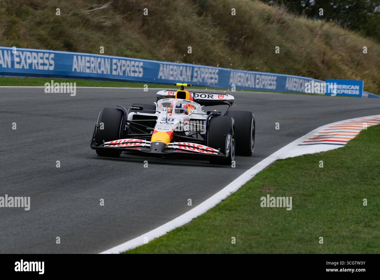 Zandvoort, Nederlands. August 2025. Liam Lawson (NZL) - Visa Cash App RB F1 Team - RB VCARB02 - Honda RBPT am Freitag, 2. Tag, Formel 1 Heineken Dutch Grand Prix 2025, Zandvoort, The Nederlands, vom 28. Bis 31. August - Runde 15 von 24 von 2025 F1 World Championship Credit: Alessio de Marco | Avens-Images.com/Alamy Live News Stockfoto