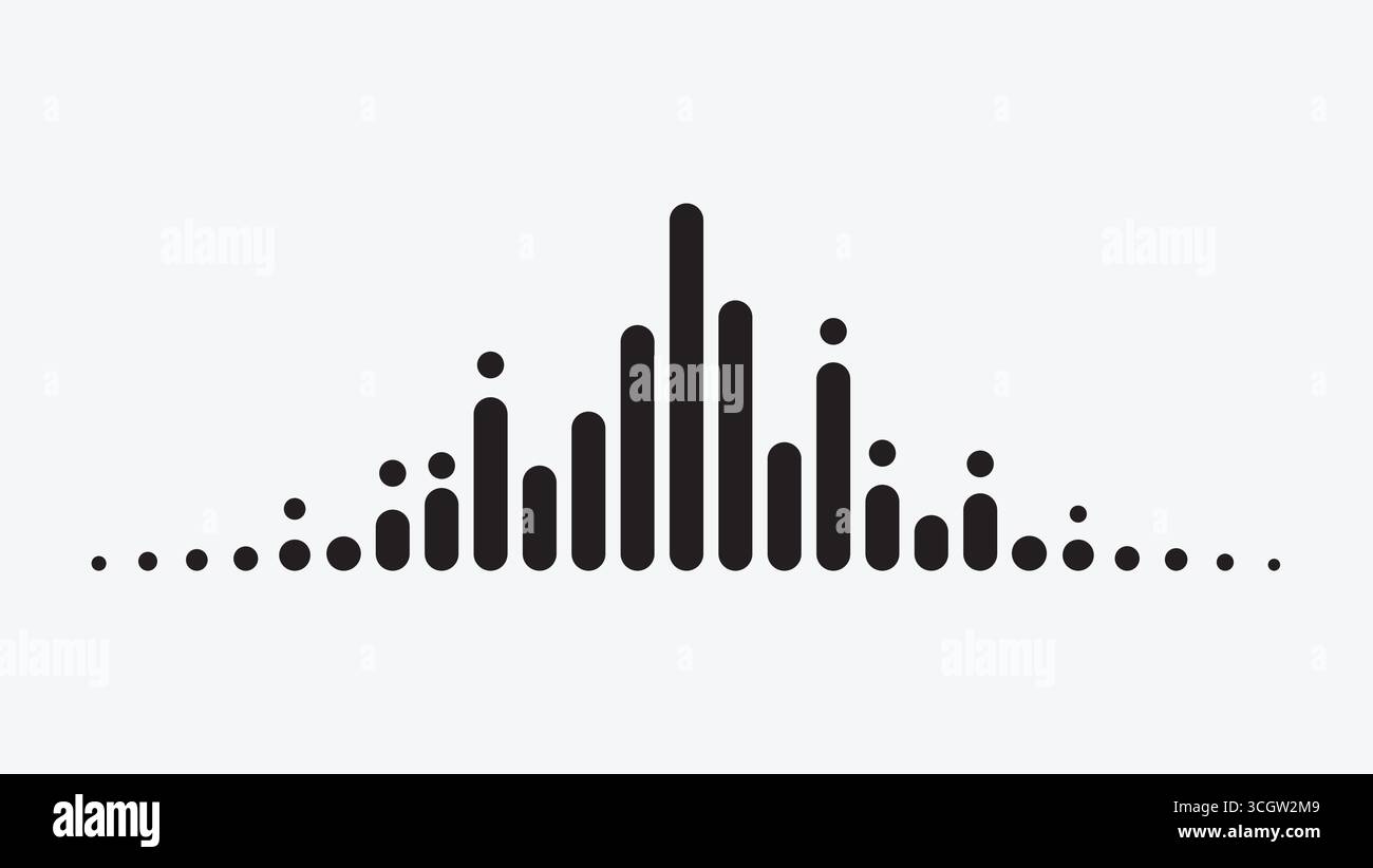 Sound Waves Design – Voice Waves Logo Stock Vektor