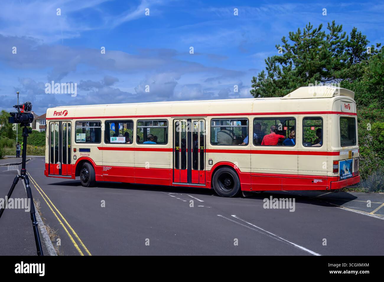 Gosport England - 4. August 2024: Die Provinzgesellschaft stokes Bay Bus Rallye Provincial 40 SBK 40S 1978 Leyland National Stockfoto