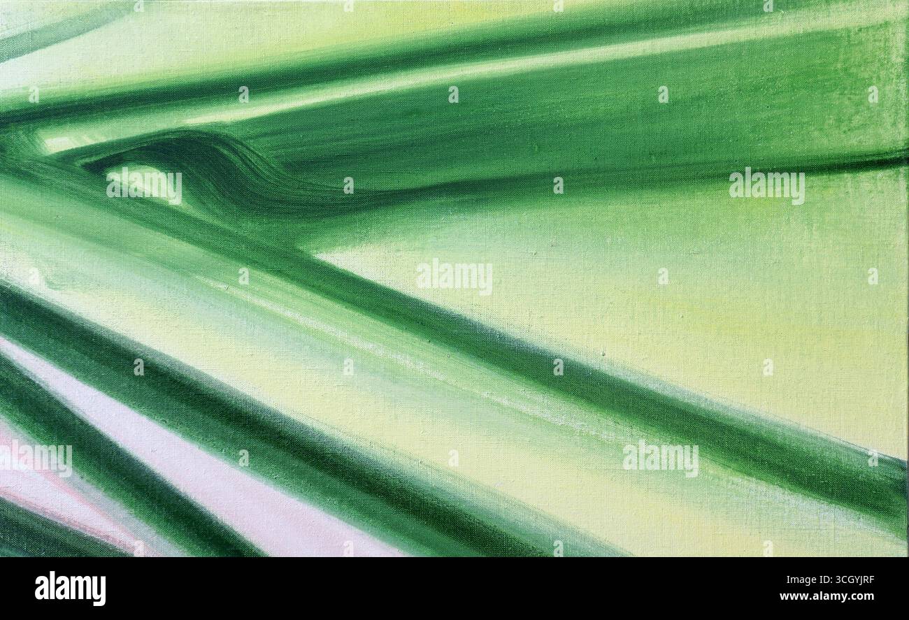 Eine geometrische Hommage an den späten Gründer der eklektischen Rockband Pere Ubu: David Thomas, ein Fan meiner Abstraktionen, die es mir ermöglicht, sein Porträt zu malen. Stockfoto