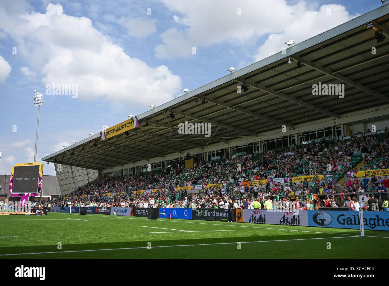 Südafrika Frauen / Brasilien Frauen Frauen Rugby-Weltmeisterschaft - Runde 1 so 24. August 2025 Franklin's Gardens, Northampton, England ©ReplayImages/Mike Stockfoto